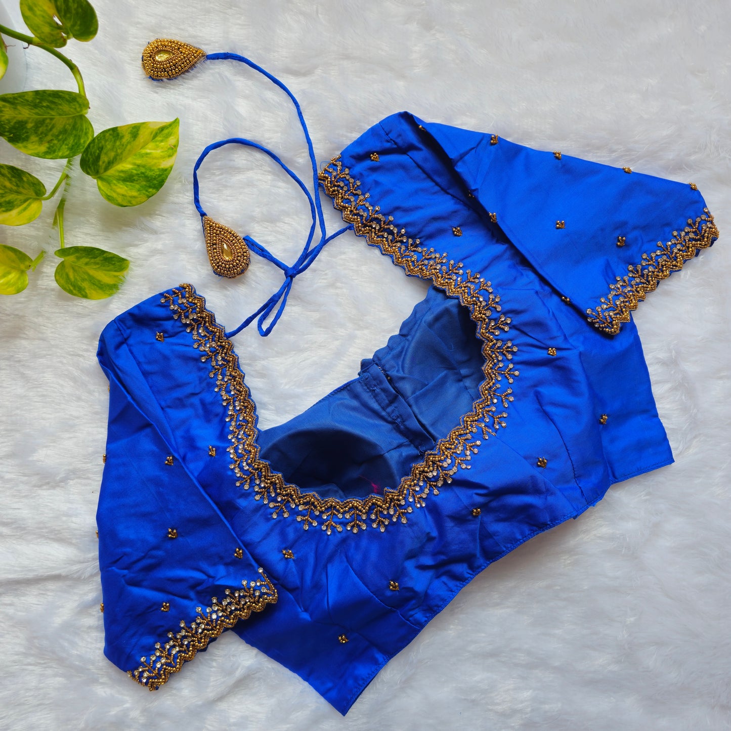 Blue Handwork Blouse