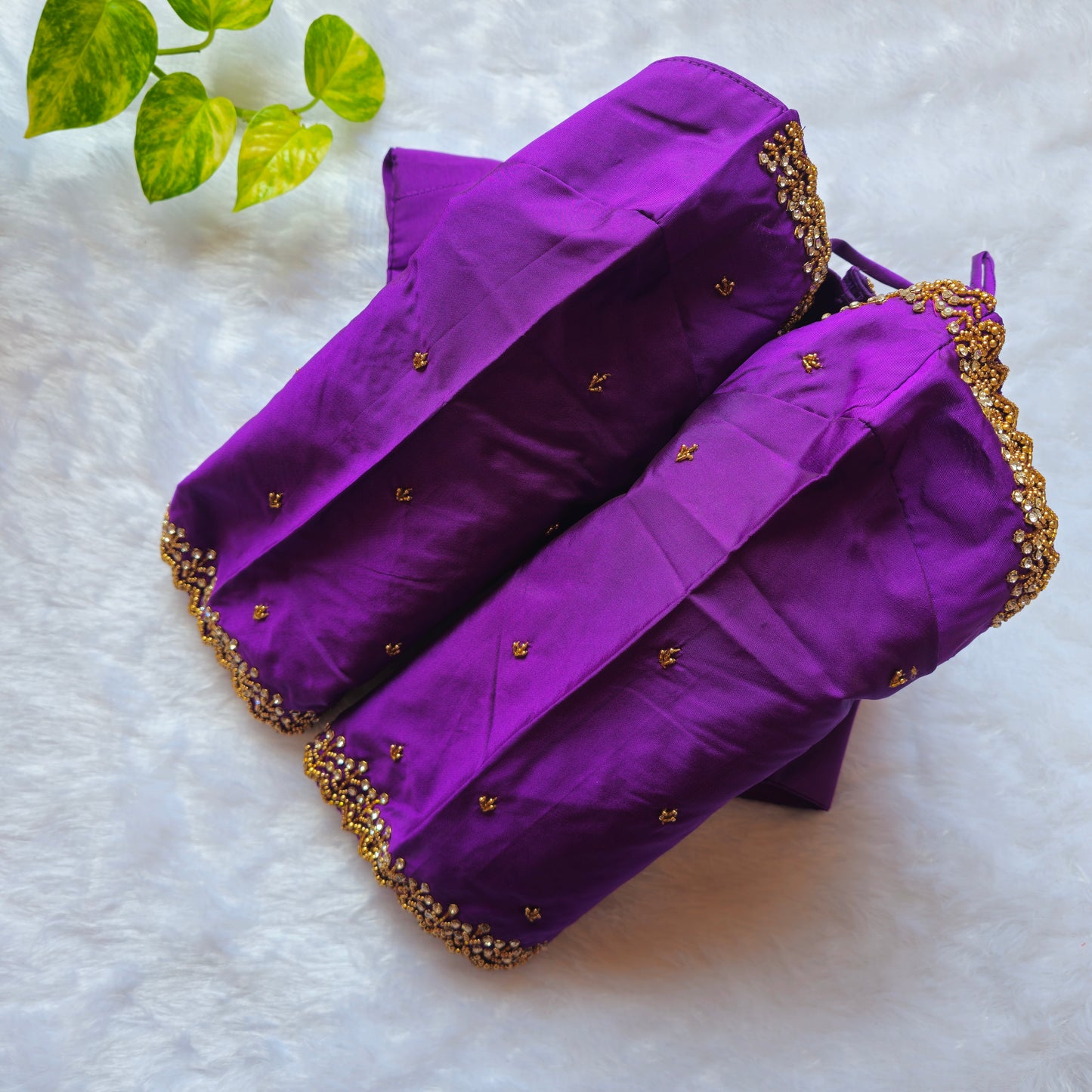 Purple Handwork Blouse