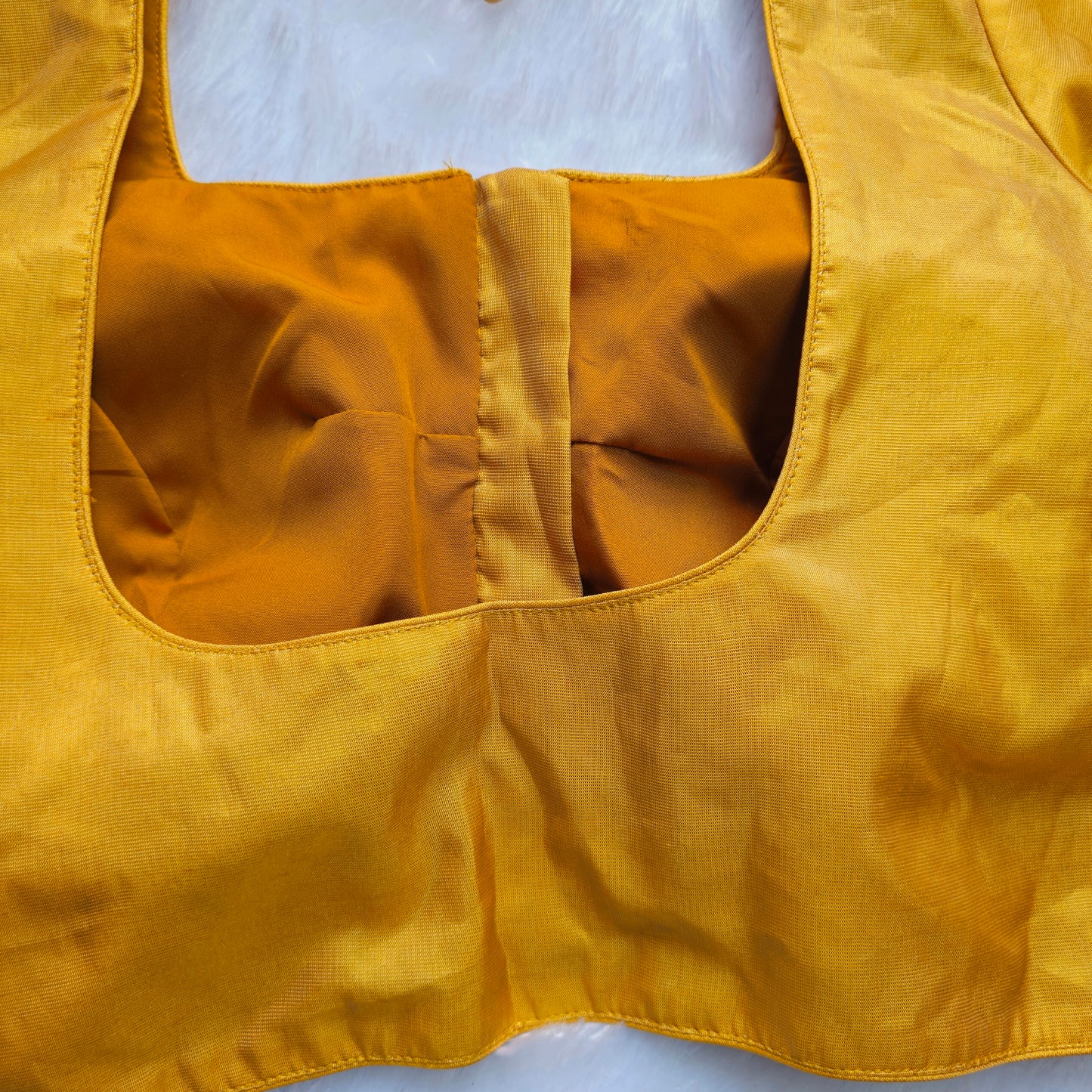 Gold Tissue Plain Blouse