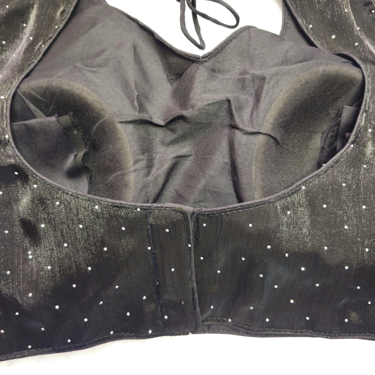 Black Jimmy Choo Sleeveless Blouse(Attachable Sleeves)