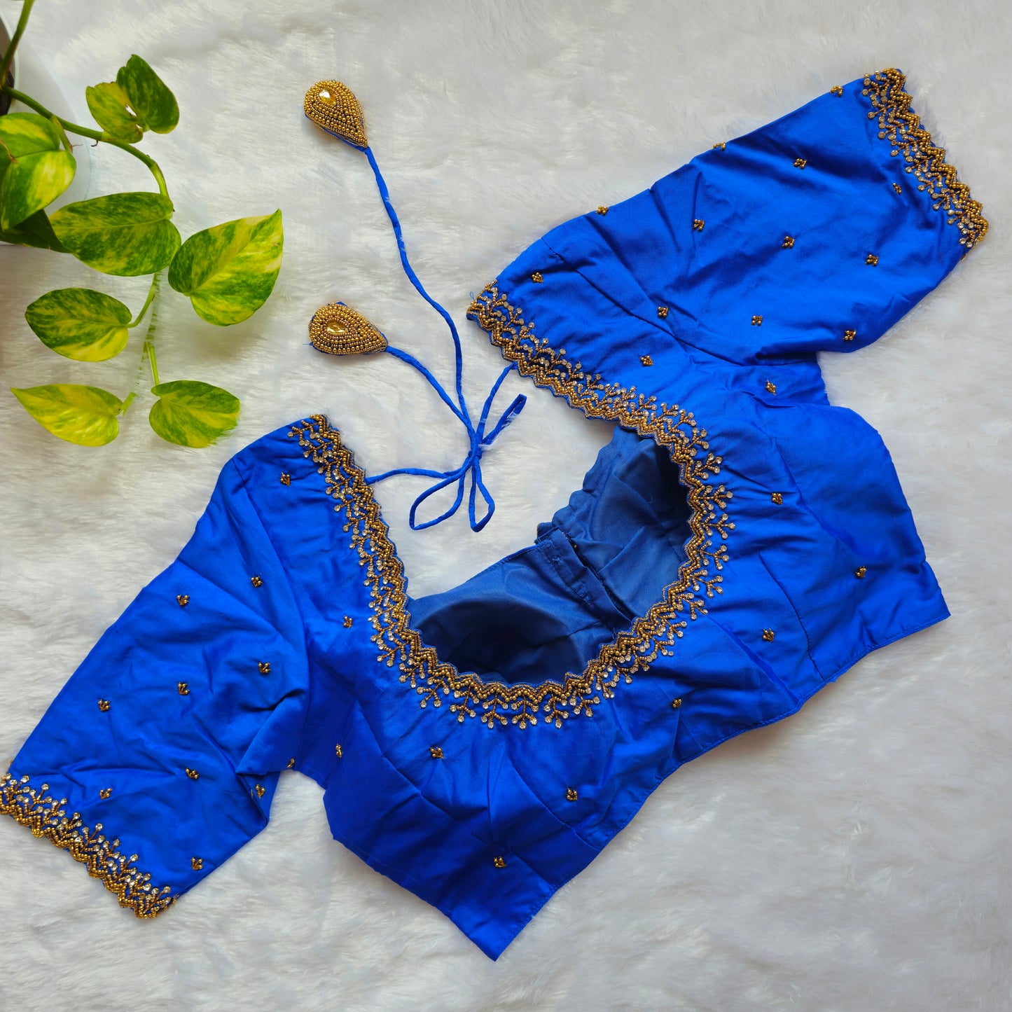 Blue Handwork Blouse