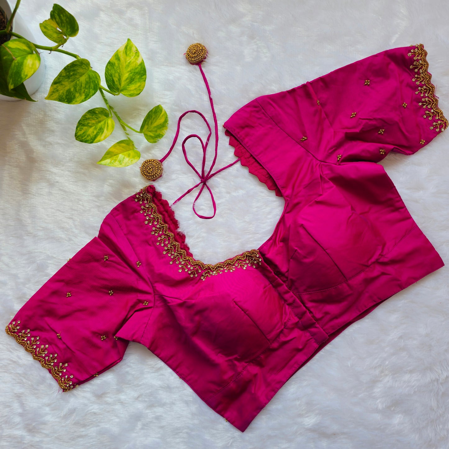 Pink Handwork Blouse