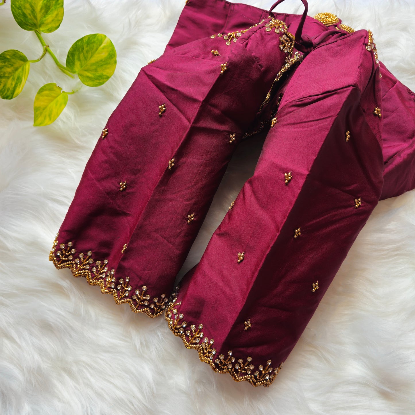Maroon Handwork Blouse