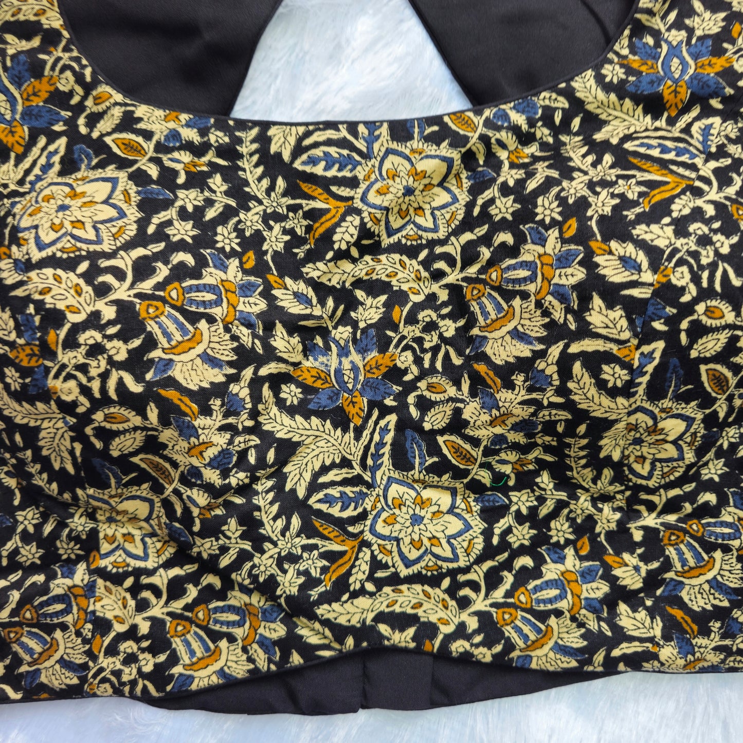 Black Cotton Kalamkari Blouse