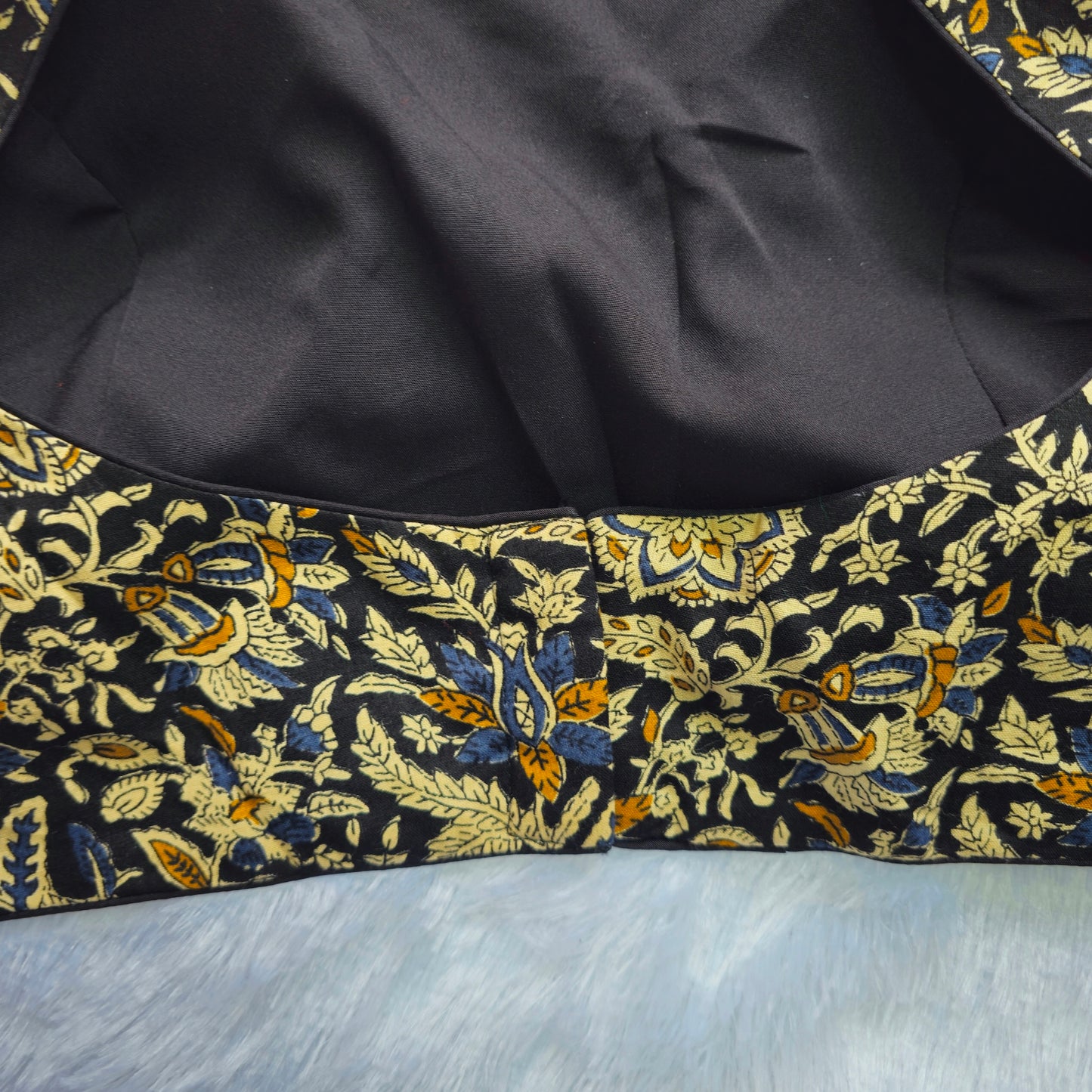 Black Cotton Kalamkari Blouse