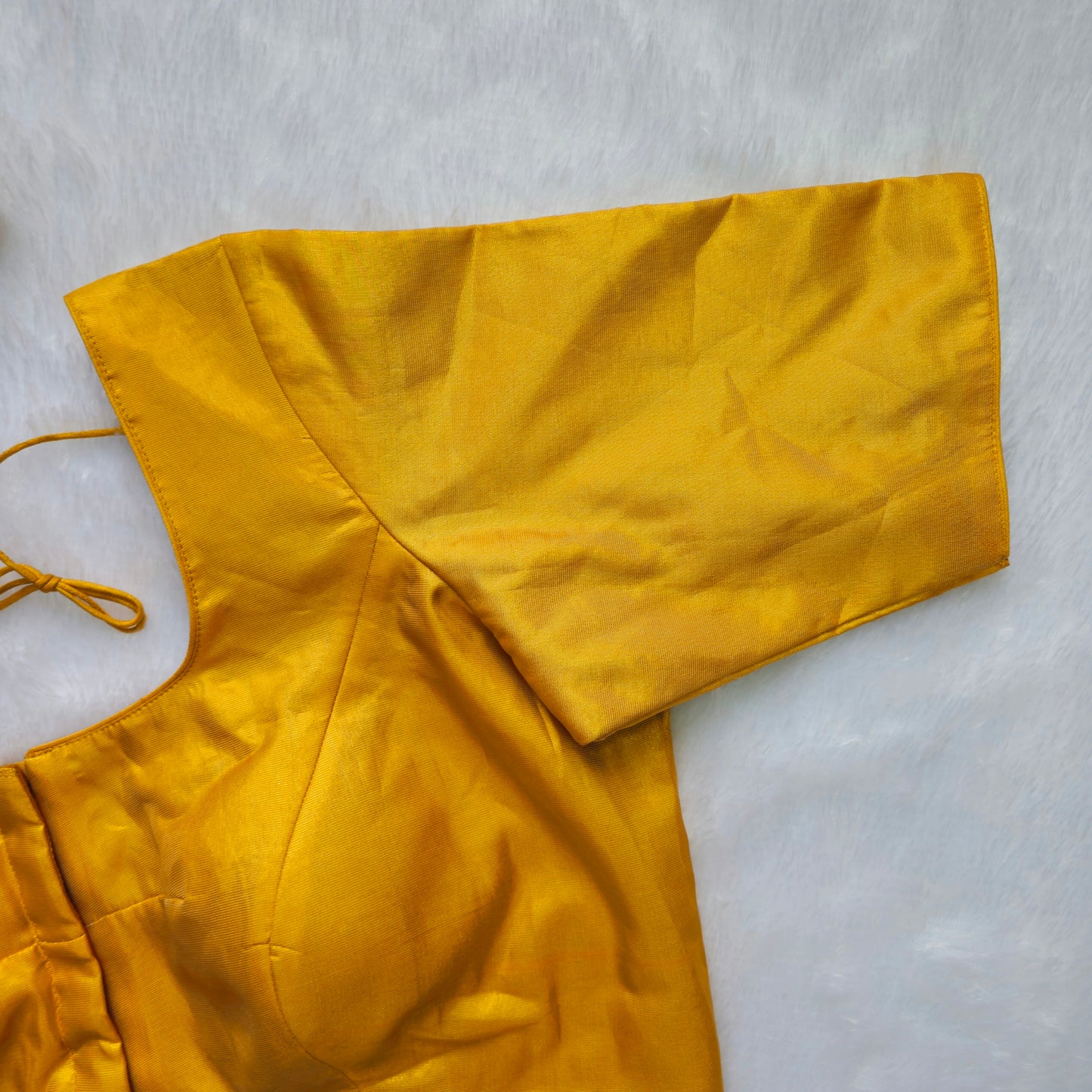 Gold Tissue Plain Blouse