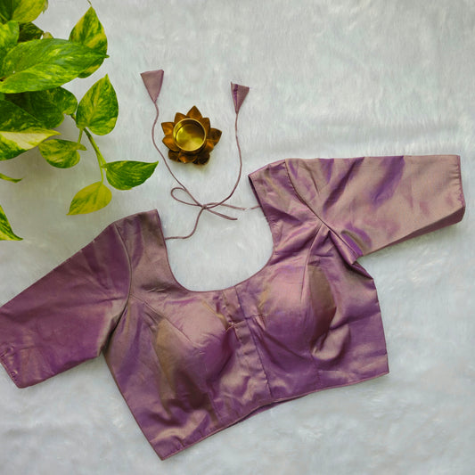 Lilac Tissue Plain Blouse