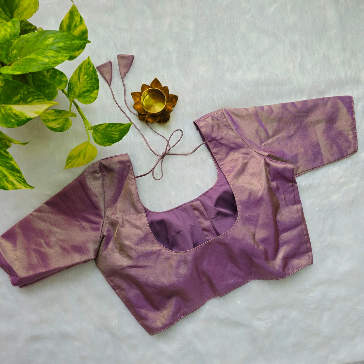 Lilac Tissue Plain Blouse