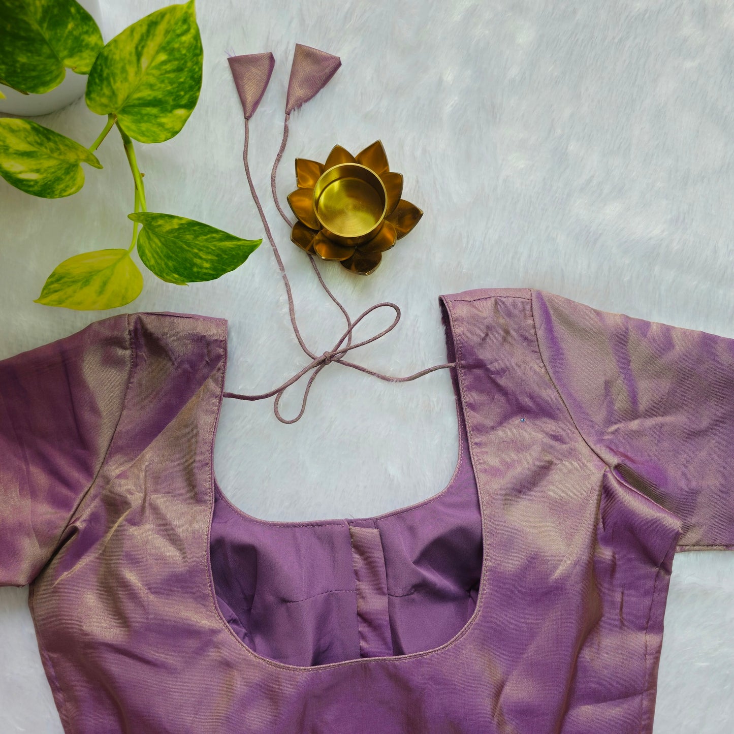 Lilac Tissue Plain Blouse