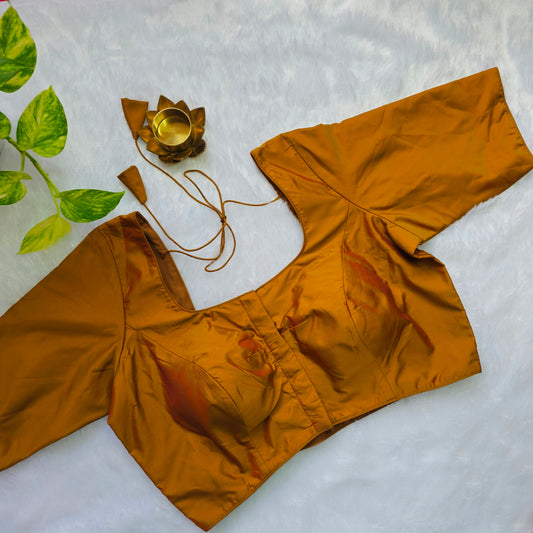 Brown Plain Blouse