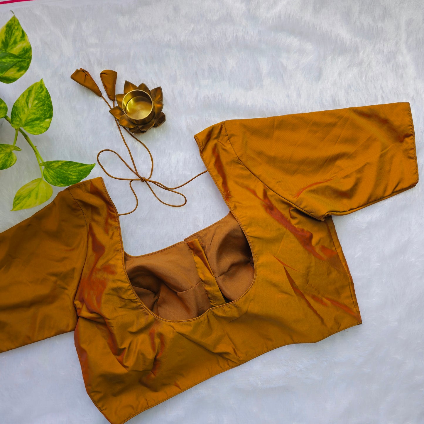 Brown Plain Blouse