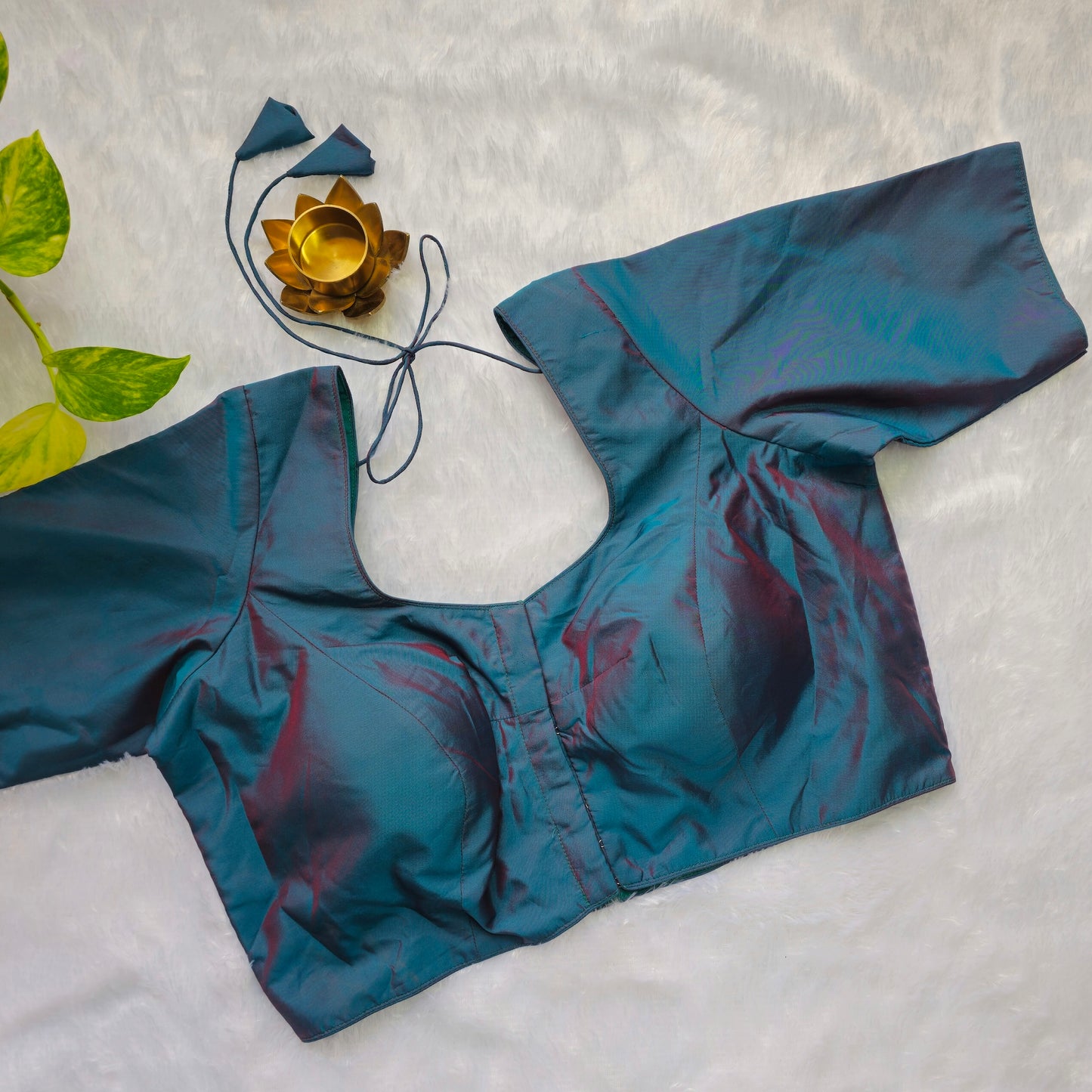 Rama Green Plain Blouse