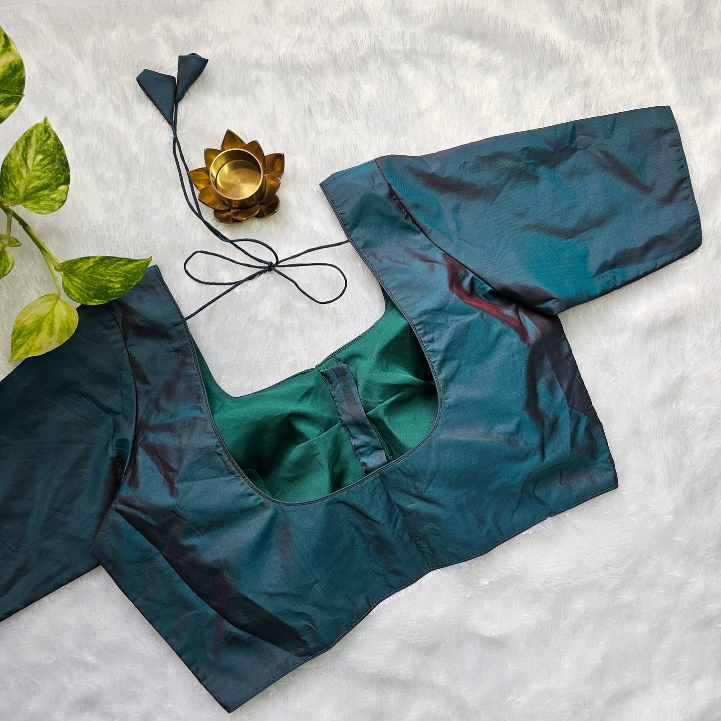 Rama Green Plain Blouse