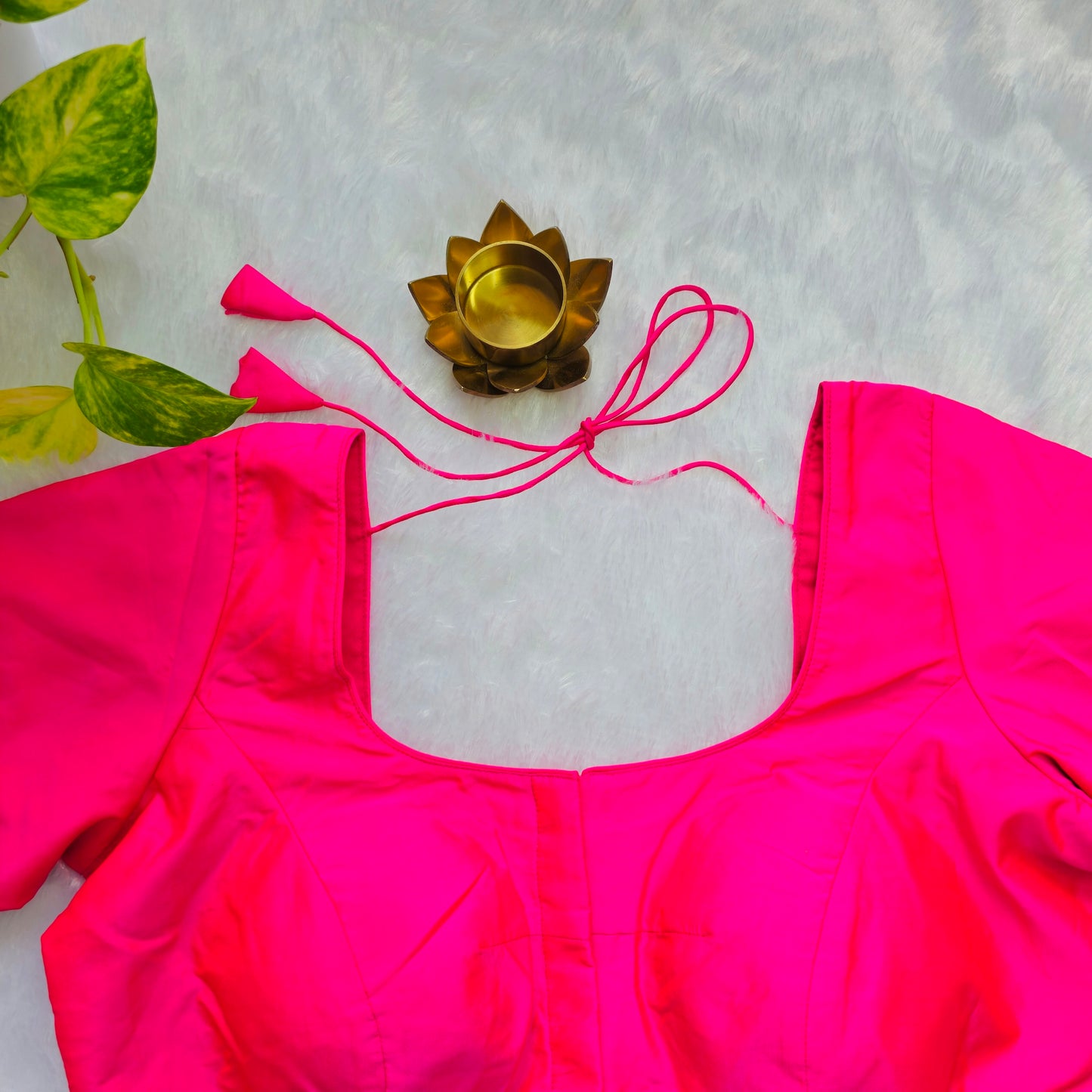Rani Pink Plain Blouse