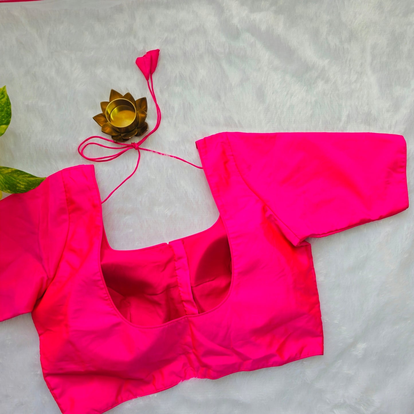 Rani Pink Plain Blouse