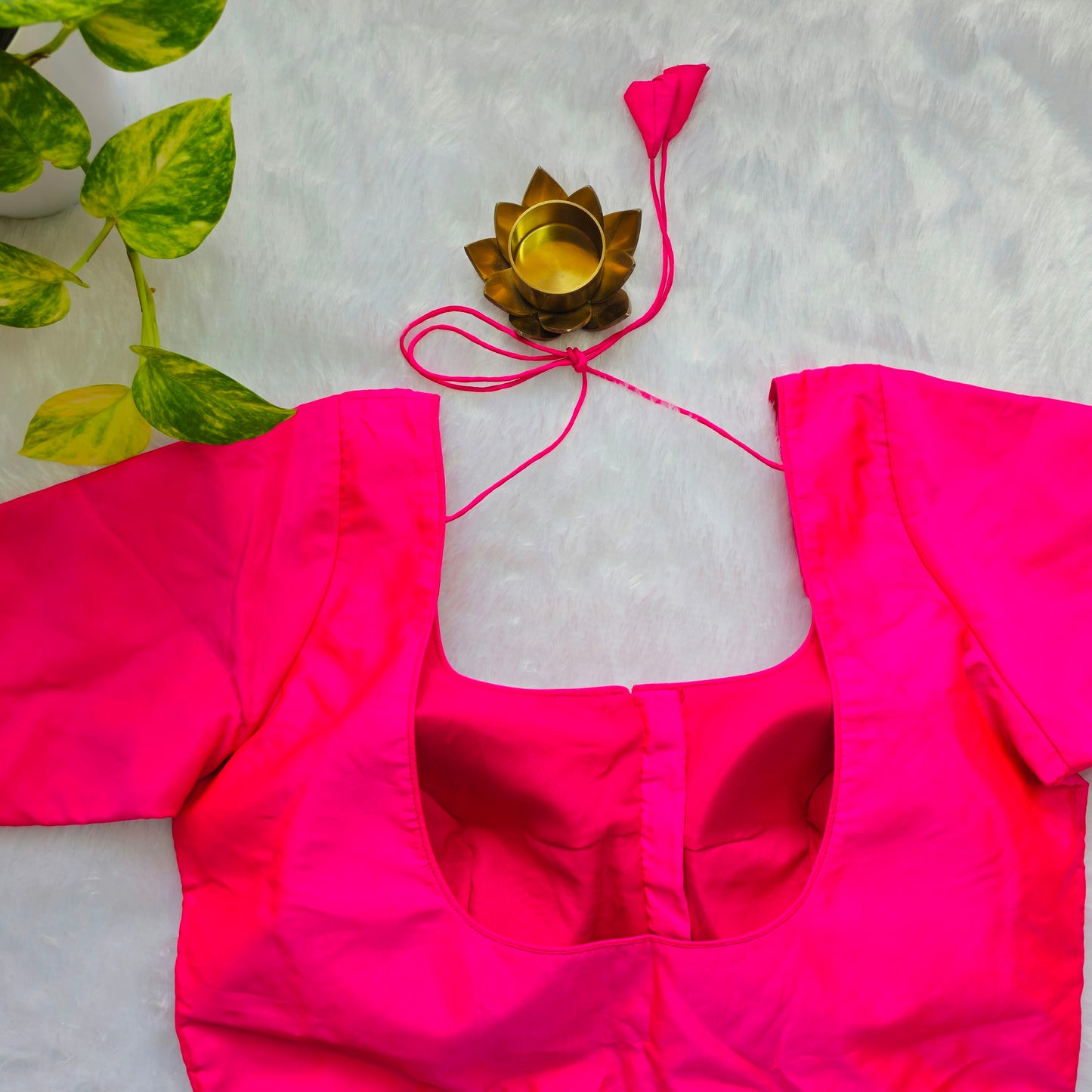 Rani Pink Plain Blouse