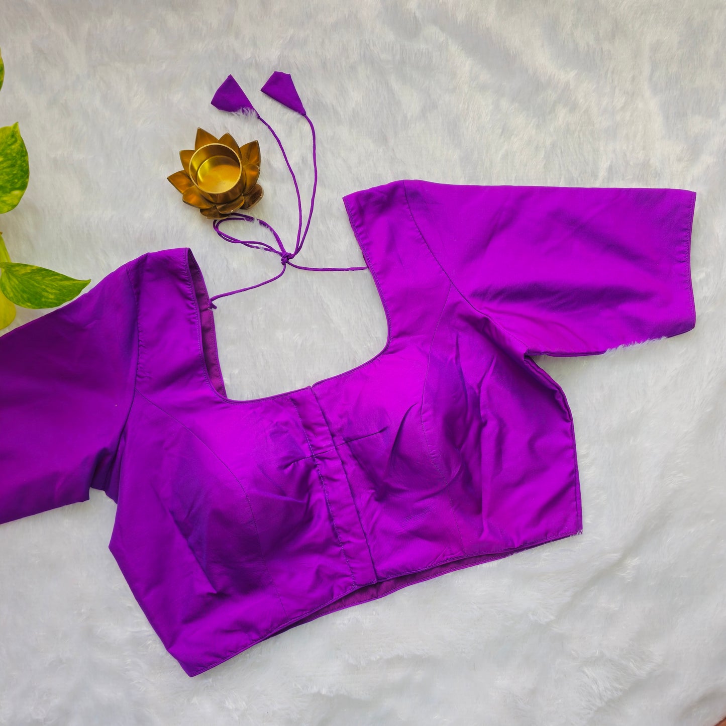 Purple Plain Blouse