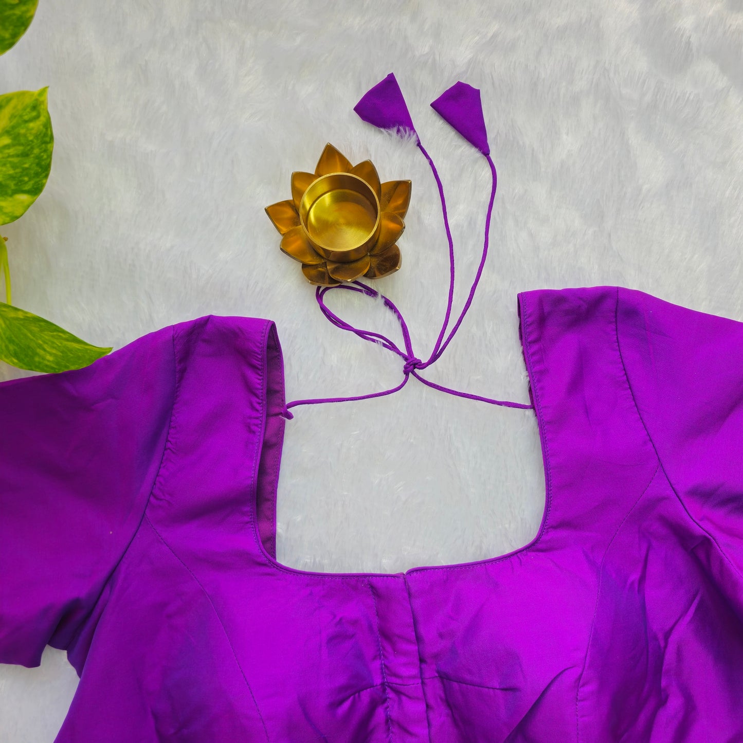 Purple Plain Blouse