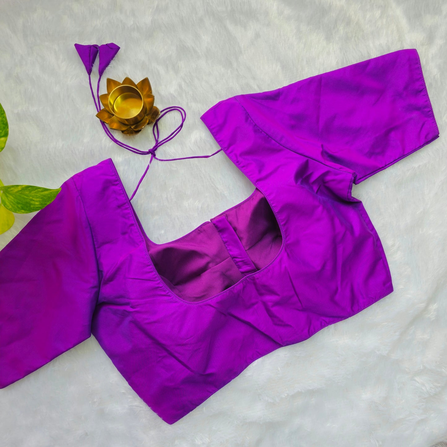 Purple Plain Blouse