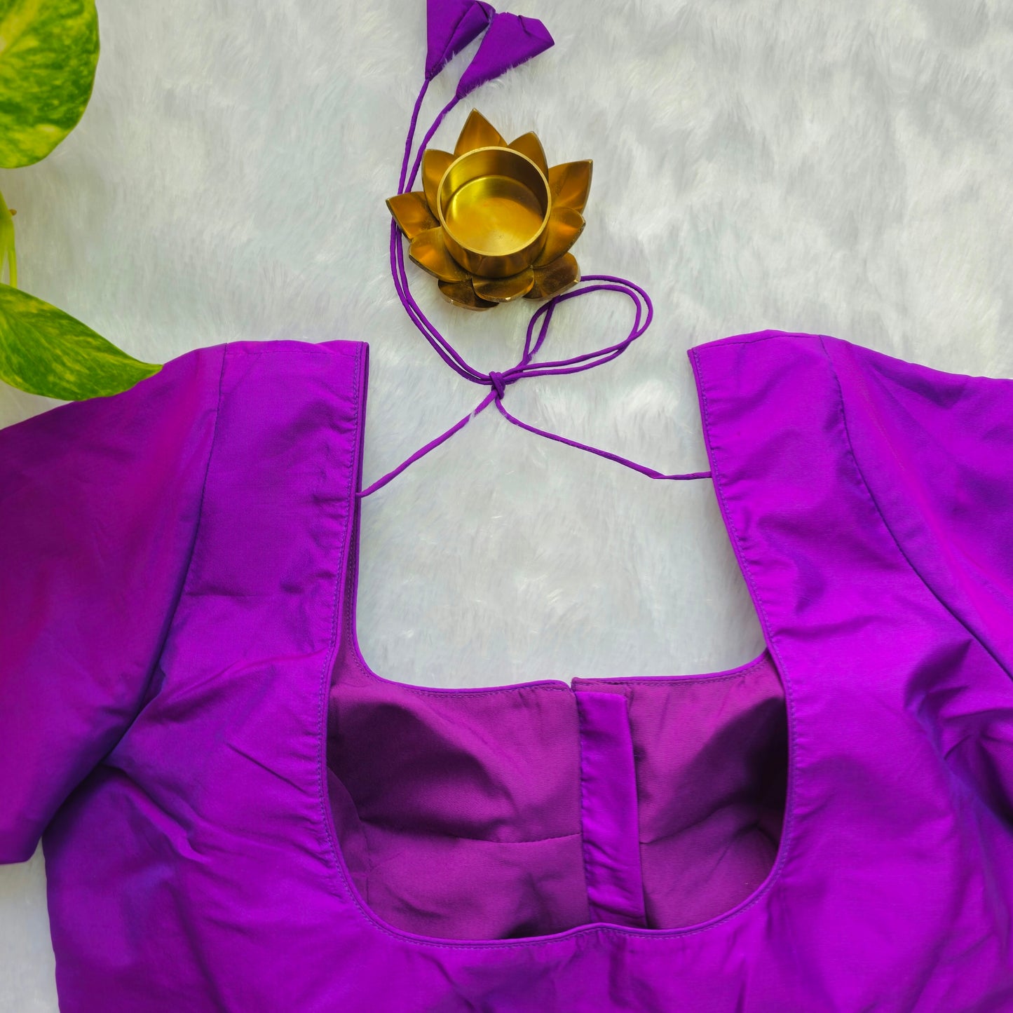Purple Plain Blouse