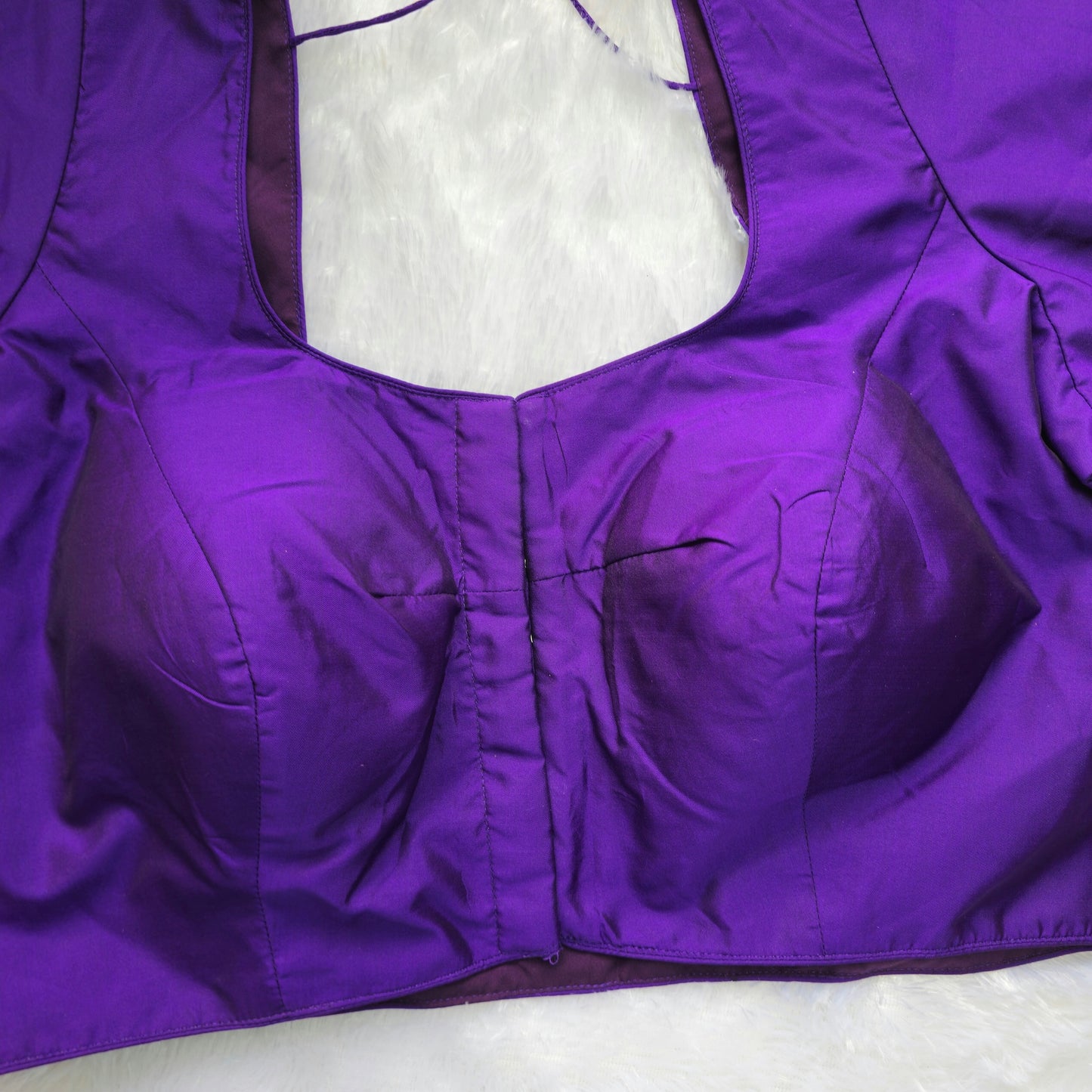 Dark Purple Plain Blouse