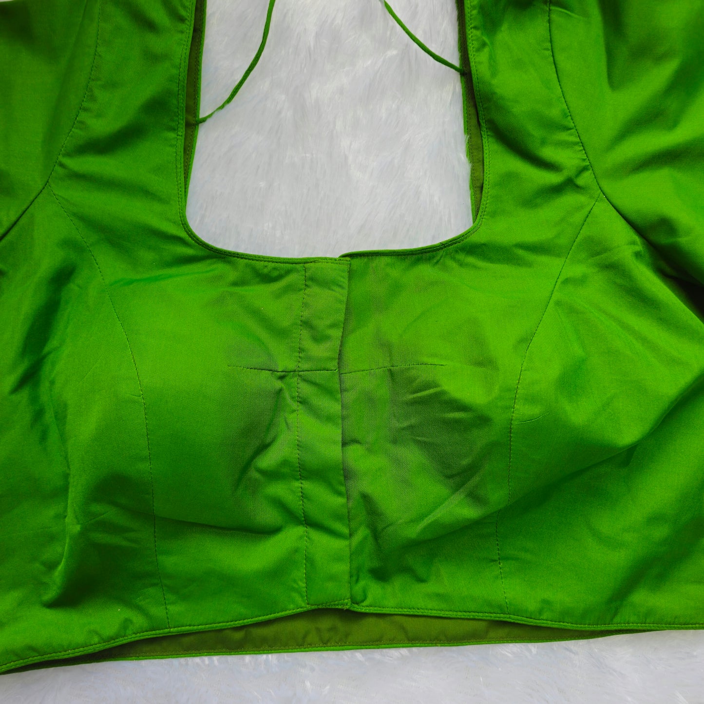 Parrot Green Plain Blouse