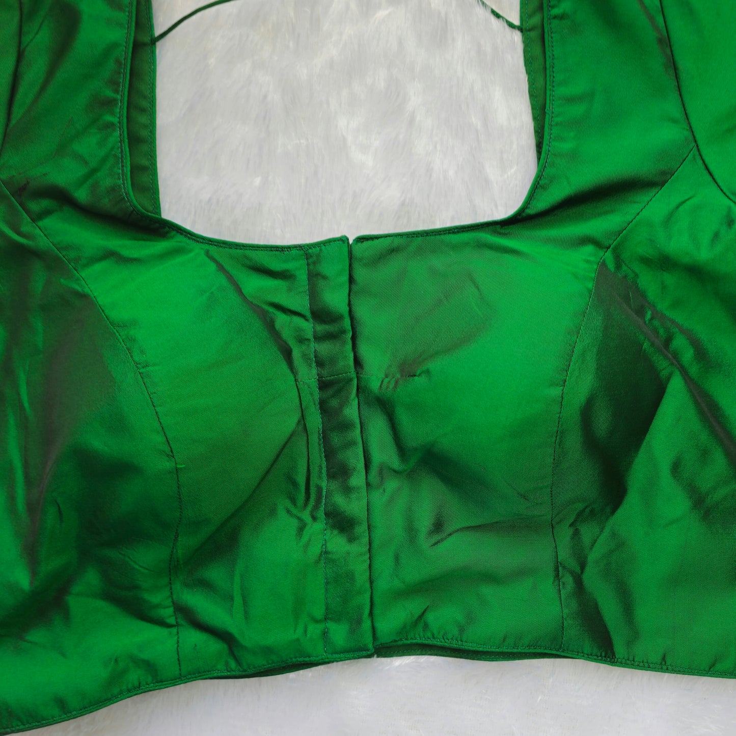 Bright Green Plain Blouse