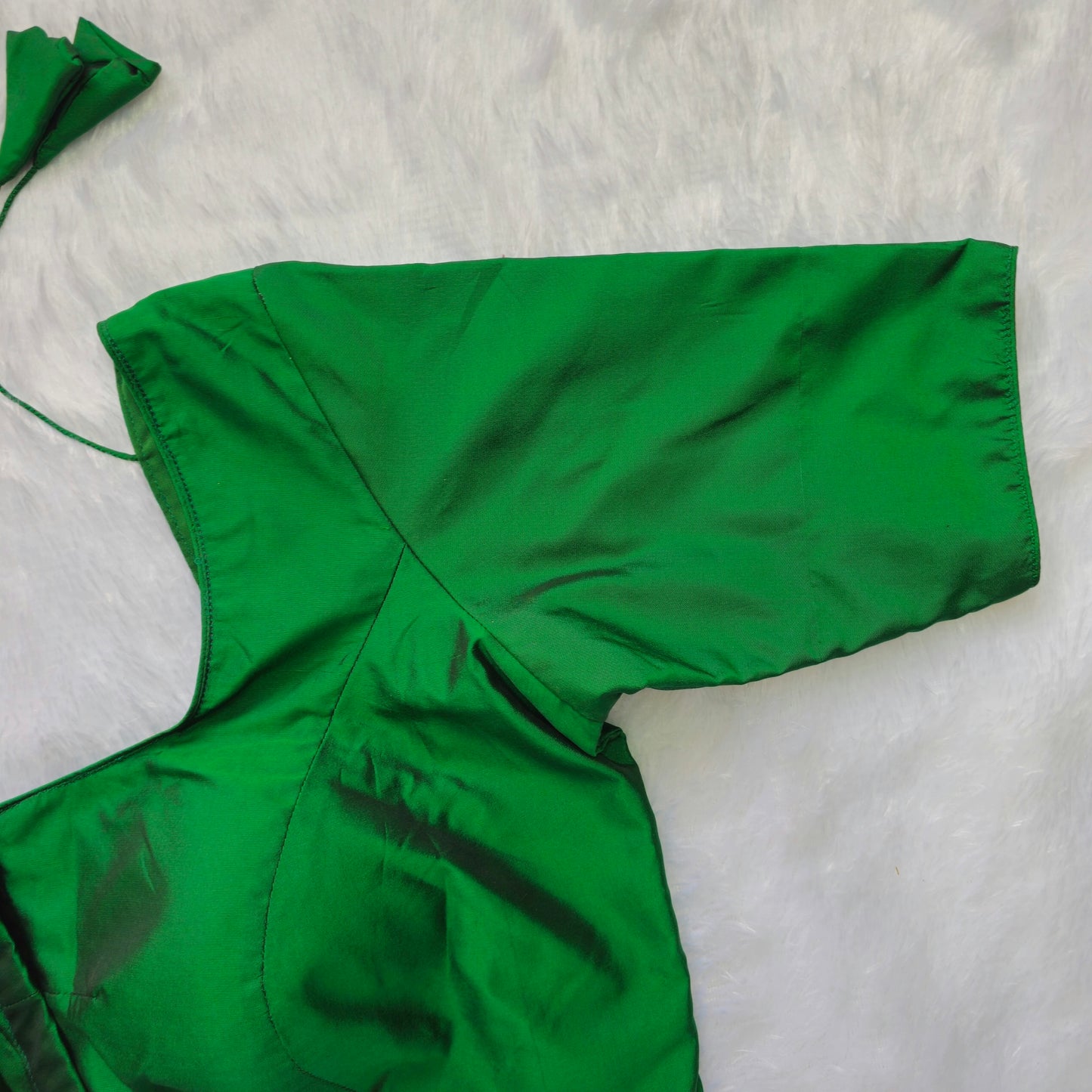 Bright Green Plain Blouse