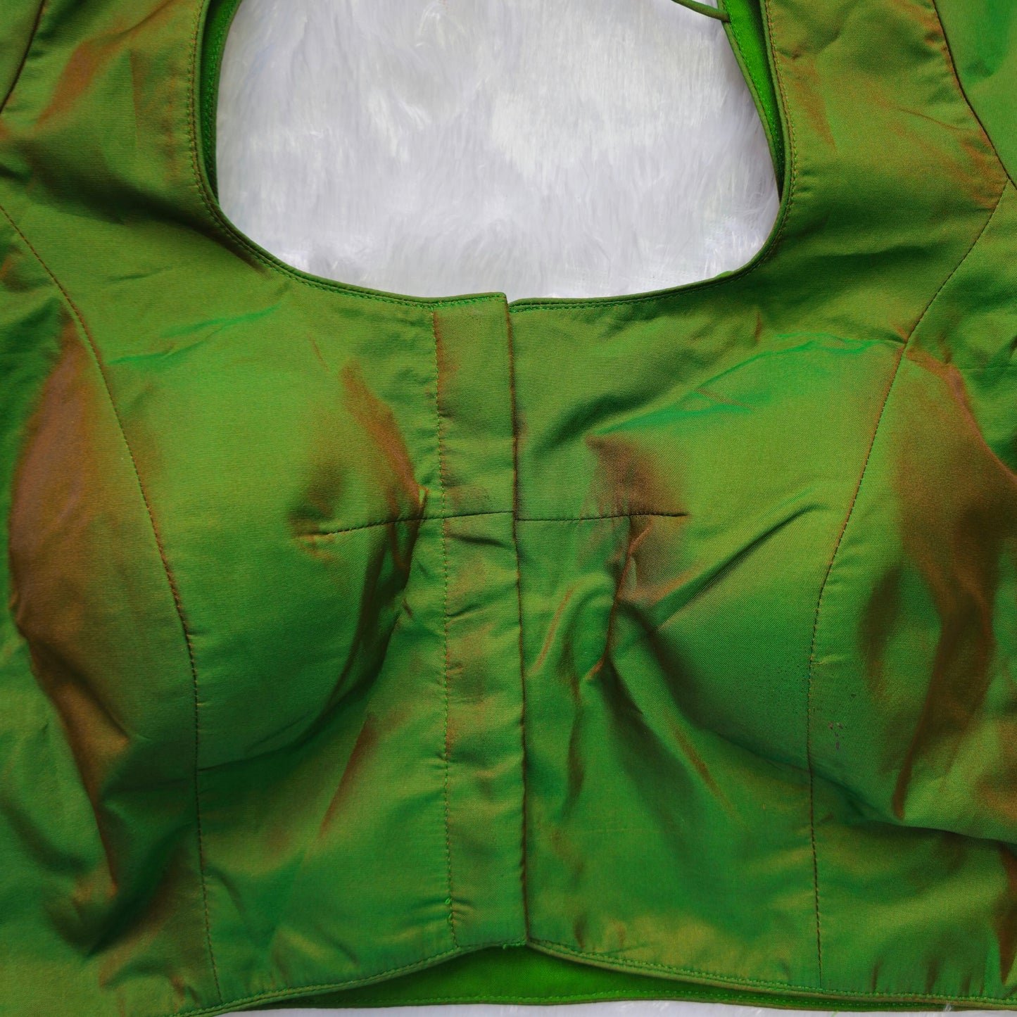 Mehendi Green Plain Blouse