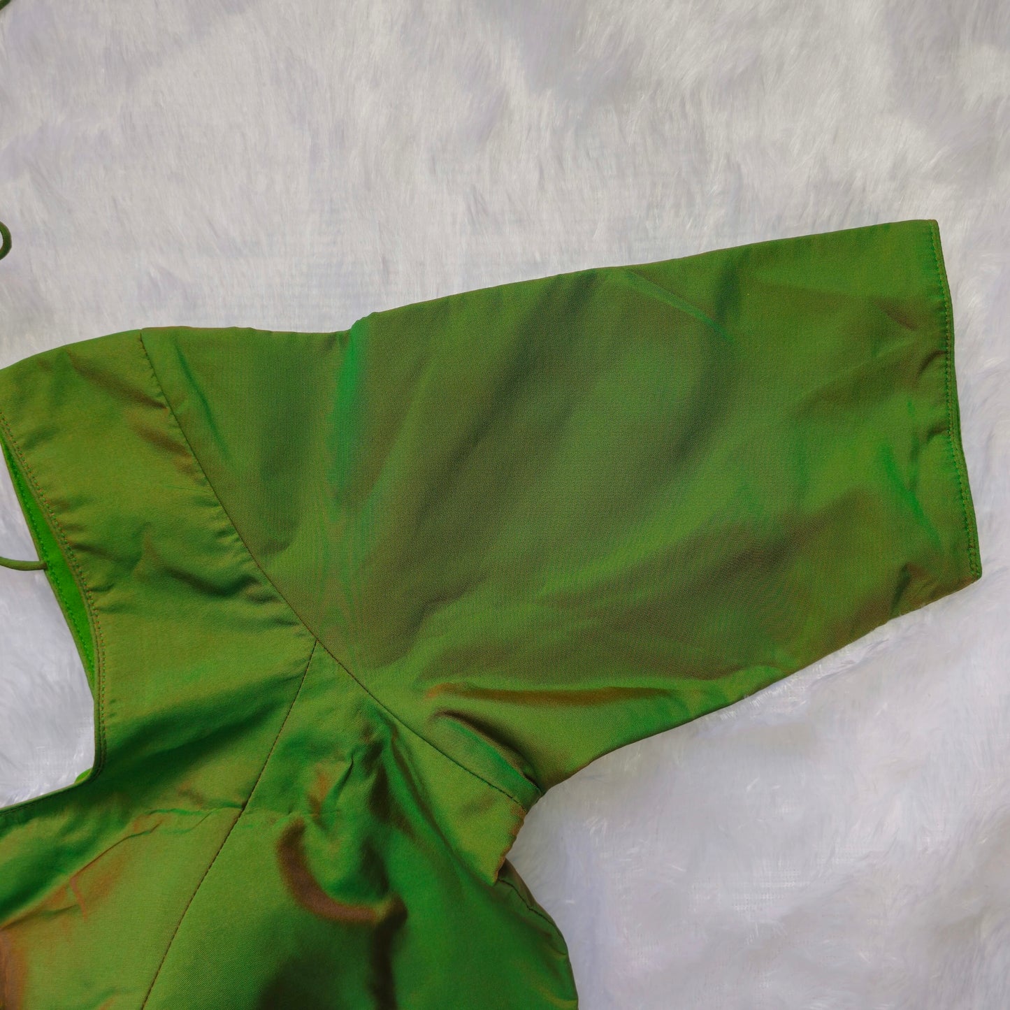 Mehendi Green Plain Blouse