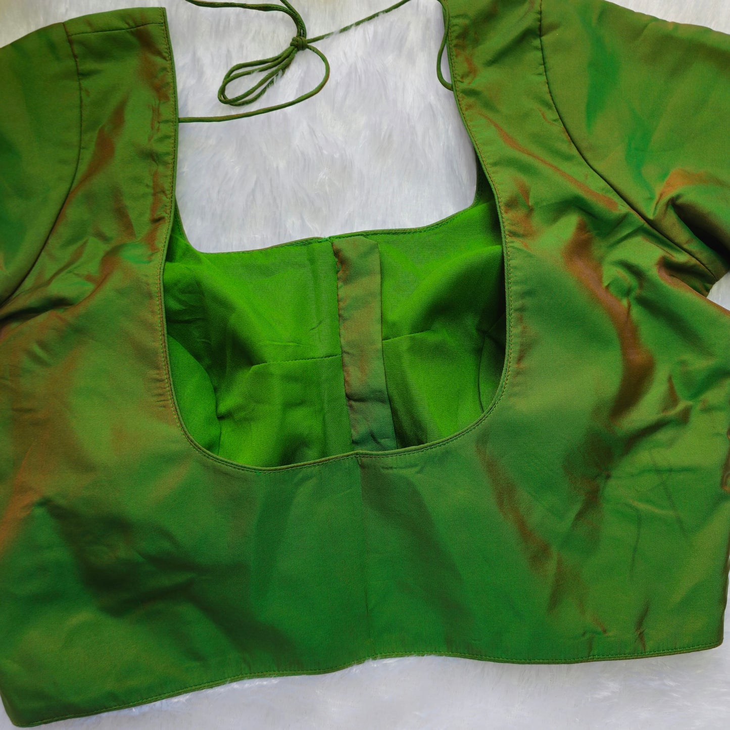 Mehendi Green Plain Blouse