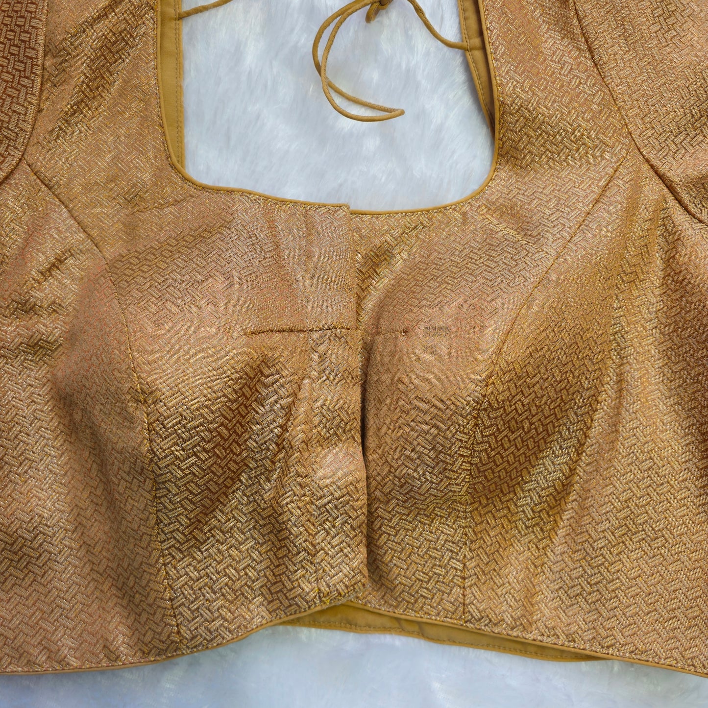 Copper with Silver Brocade Blouse