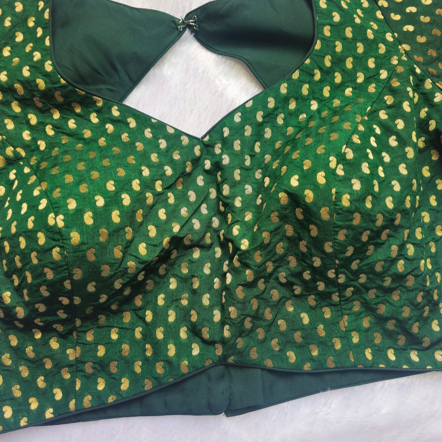 Green Mango Butta Brocade Blouse