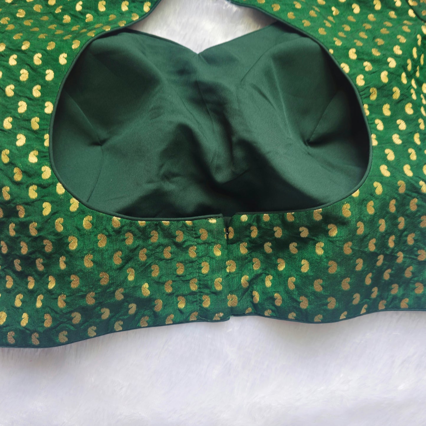 Green Mango Butta Brocade Blouse
