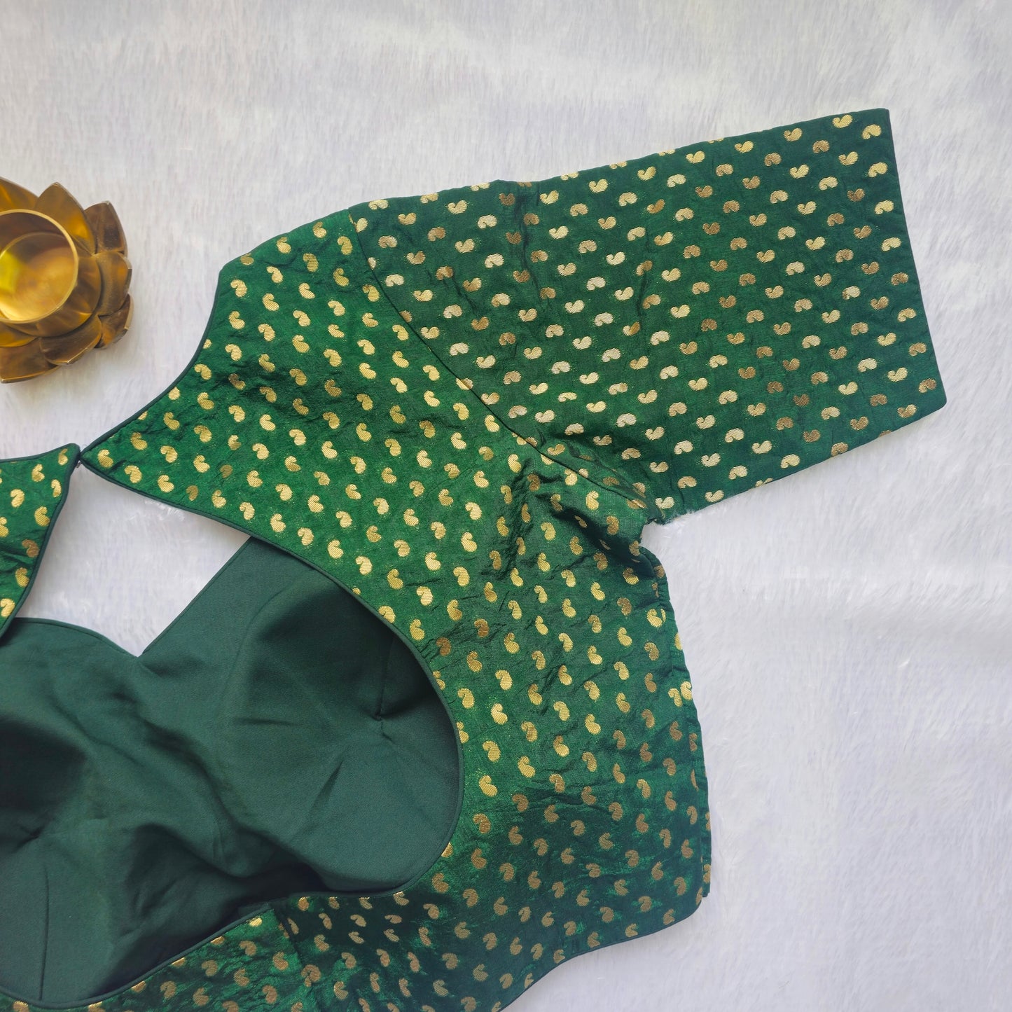Green Mango Butta Brocade Blouse
