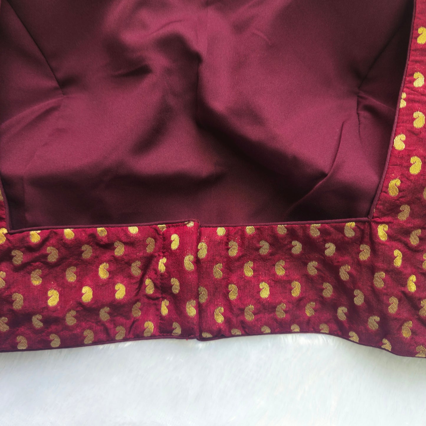 Maroon Mango Butta Brocade Blouse