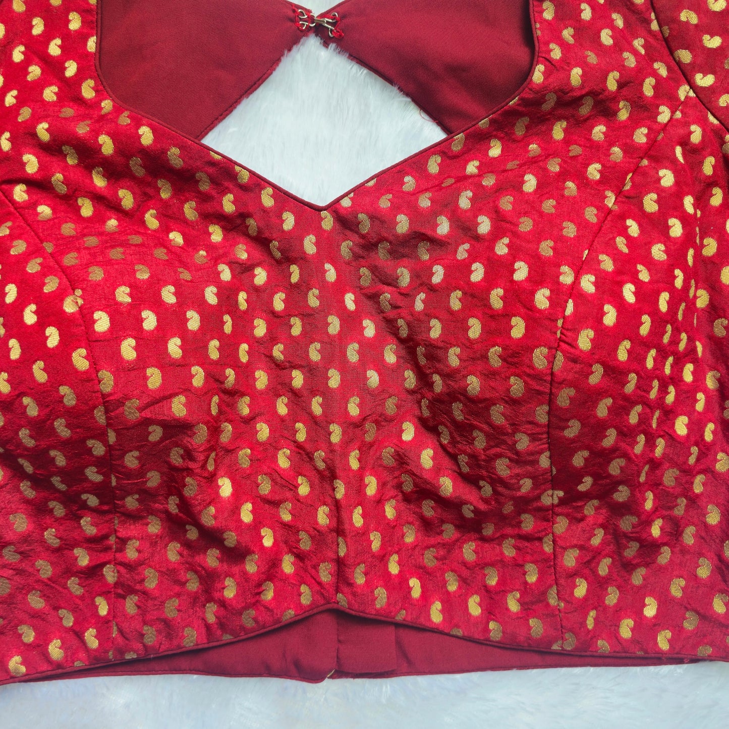 Red Mango Butta Brocade Blouse
