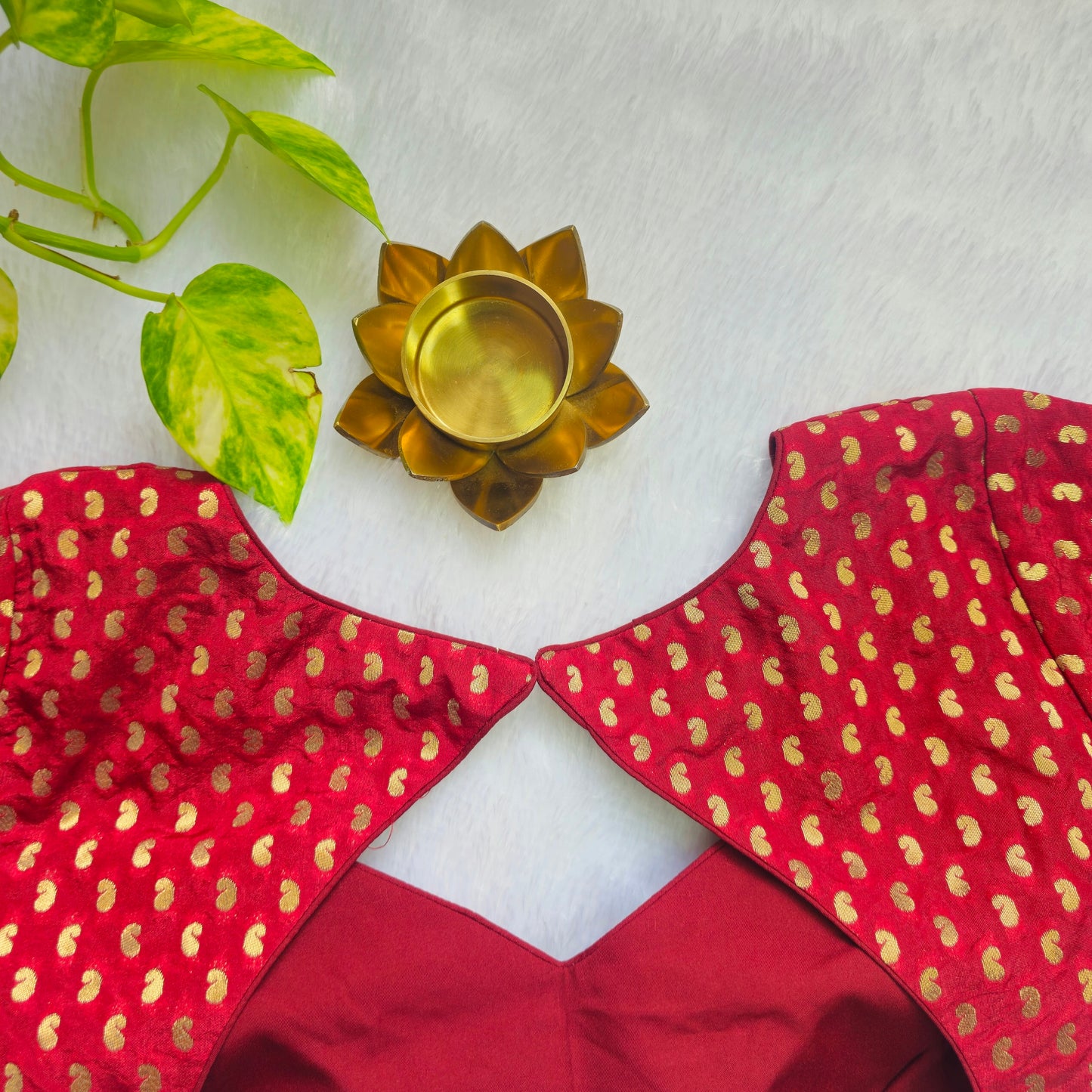 Red Mango Butta Brocade Blouse