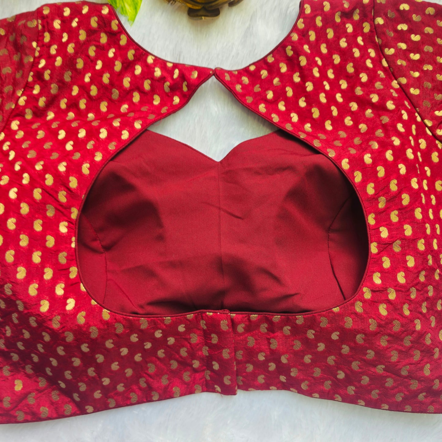 Red Mango Butta Brocade Blouse