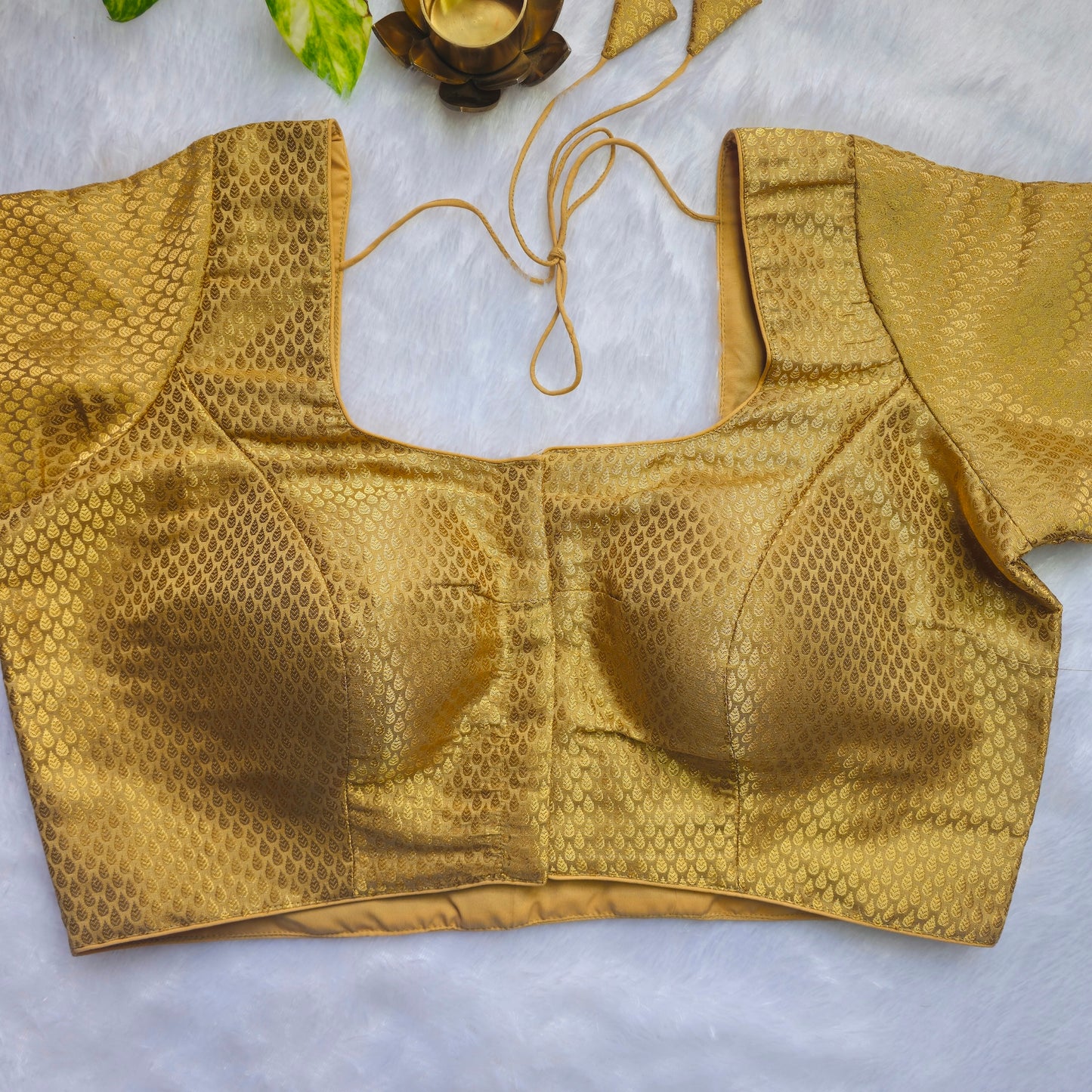 Gold Zari Brocade Blouse