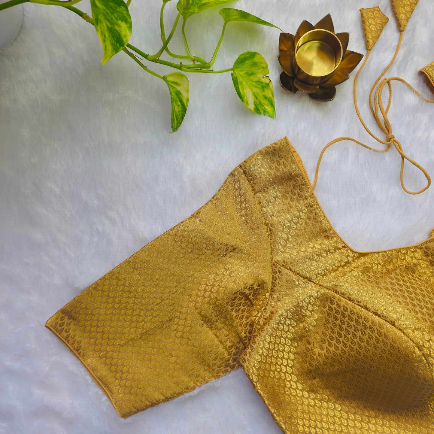 Gold Zari Brocade Blouse