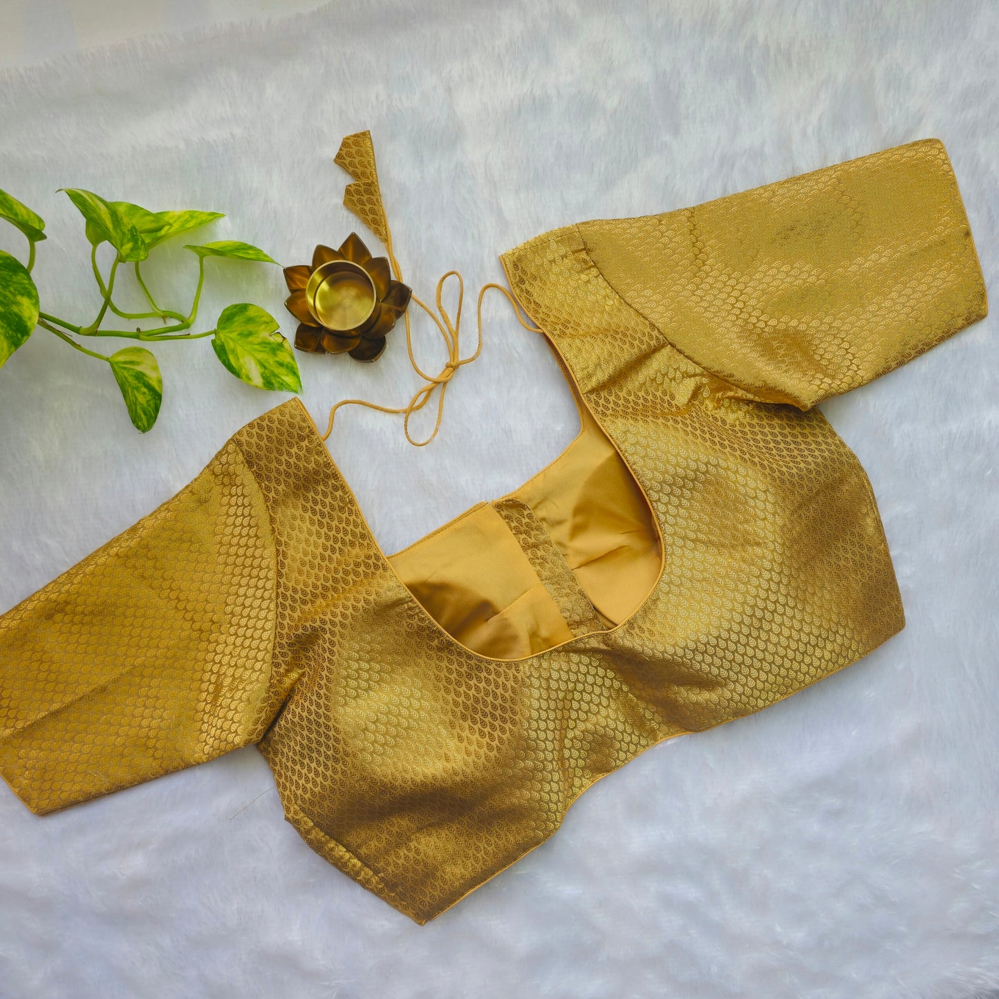 Gold Zari Brocade Blouse