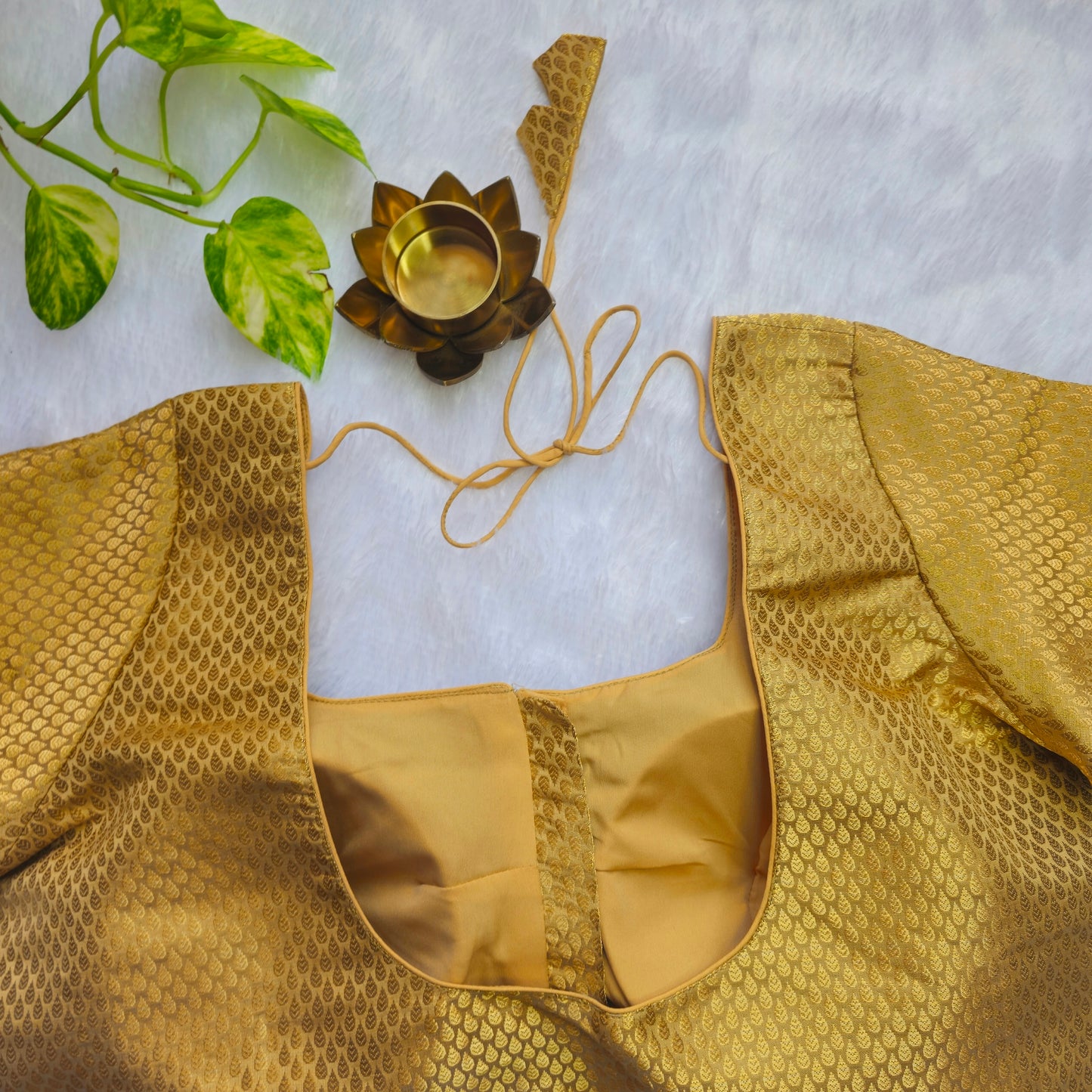 Gold Zari Brocade Blouse