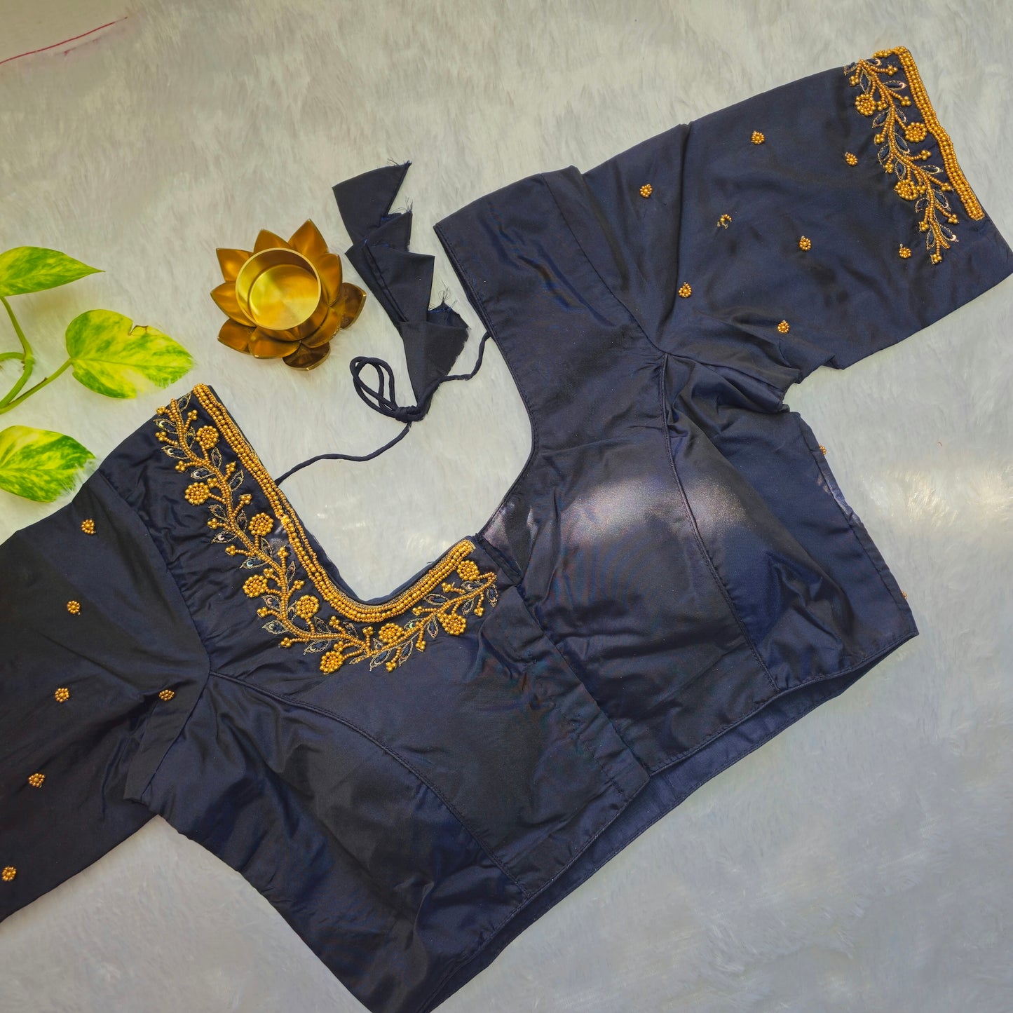 Black Beads Handwork Blouse