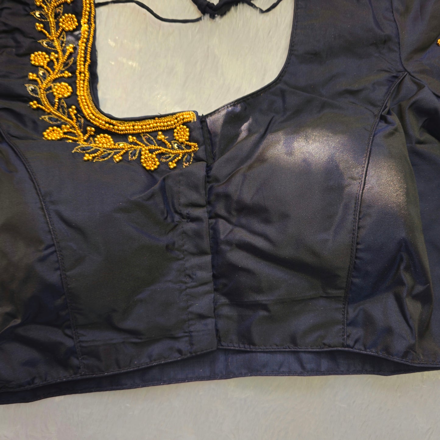 Black Beads Handwork Blouse