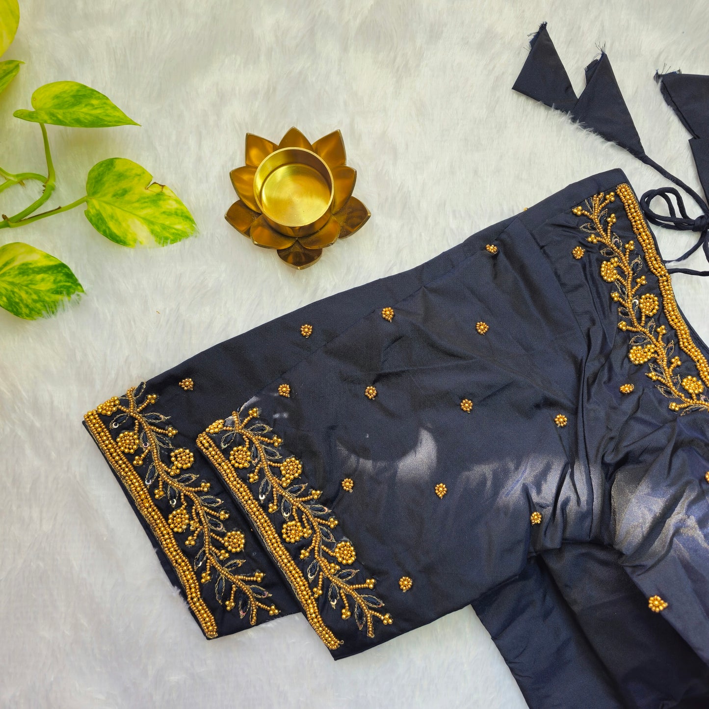 Black Beads Handwork Blouse