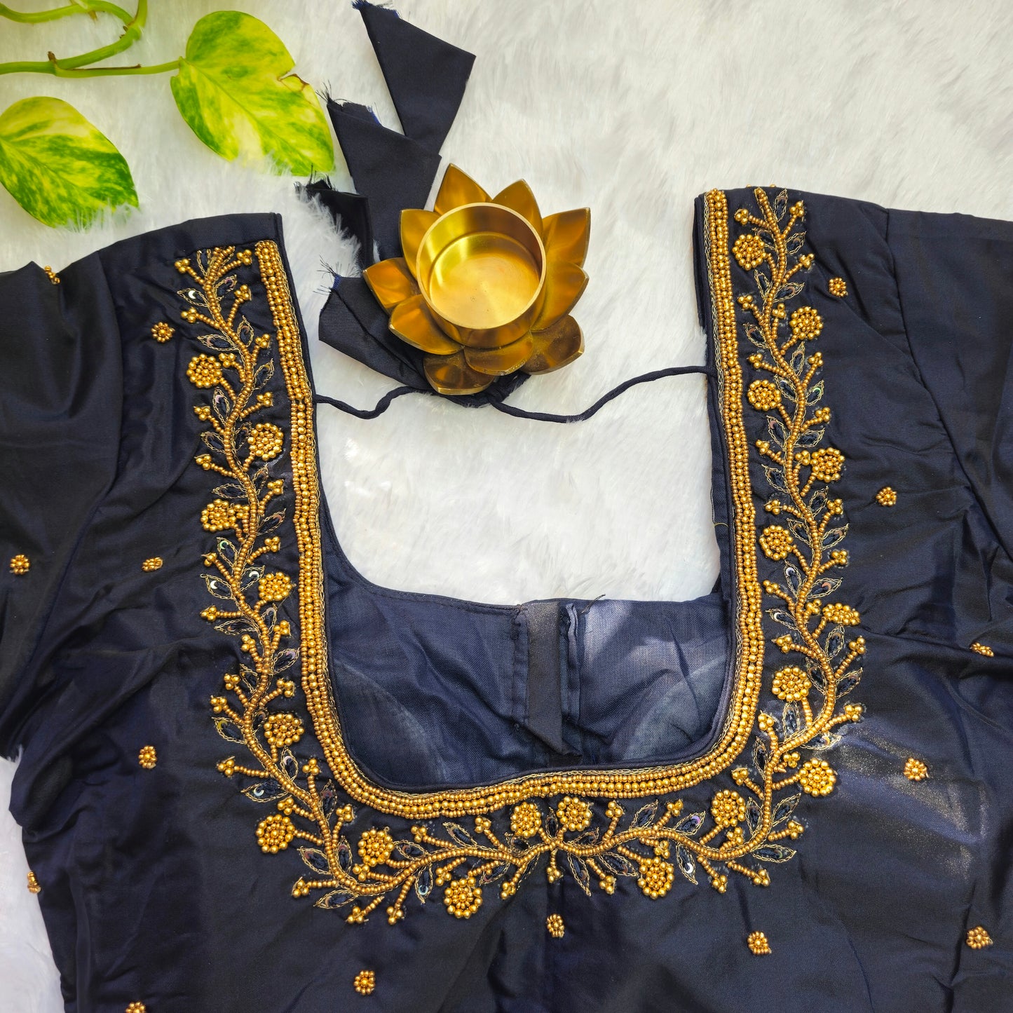 Black Beads Handwork Blouse