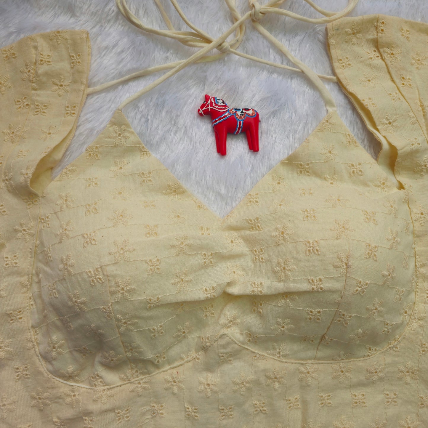Off White Hakoba Masaba Cut Blouse