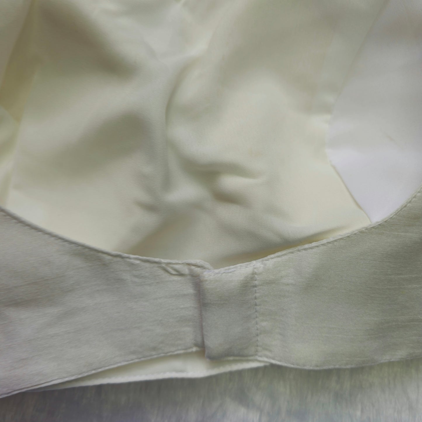 White Artificial Silk Sleeveless Blouse